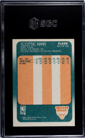 1988-89 Fleer #20 Scottie Pippen SGC 7.5