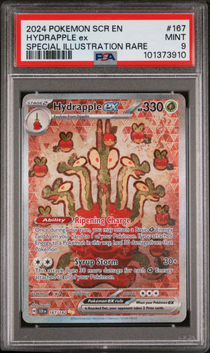 2024 Pokemon Scr Stellar Crown #167 Hydrapple Ex Special Illustration Rare PSA 9