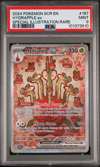 2024 Pokemon Scr Stellar Crown #167 Hydrapple Ex Special Illustration Rare PSA 9