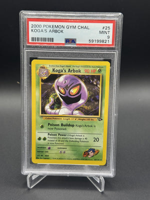 2000 Pokemon Gym Challenge #25 Koga'S Arbok PSA 9