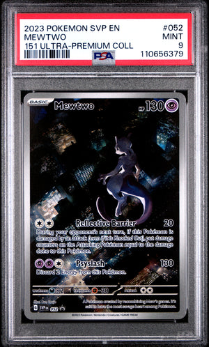 2023 Pokemon Svp En-Sv Black Star Promo #052 Mewtwo 151 Ultra-Premium Coll PSA 9