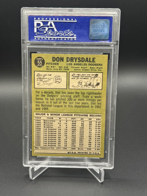 1967 Topps #55 Don Drysdale PSA 8