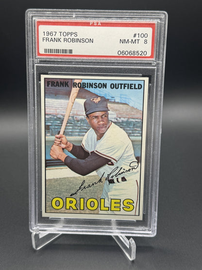 1967 Topps #100 Frank Robinson PSA 8