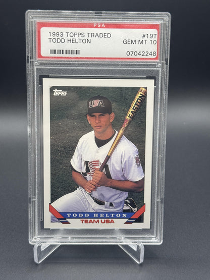 1993 Topps Traded #19T Todd Helton Rookie RC PSA 10