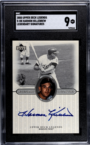 2000 Upper Deck Legends #S-HK Harmon Killebrew Legendary Signatures SGC 9