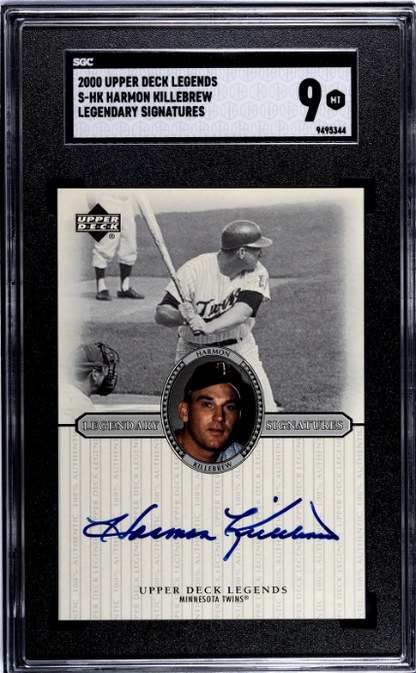 2000 Upper Deck Legends #S-HK Harmon Killebrew Legendary Signatures SGC 9