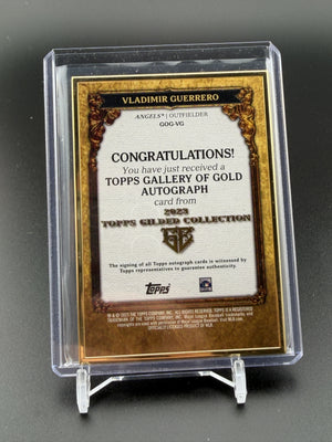 2023 Topps Gilded Vladimir Guerrero Gallery of Gold Auto /50