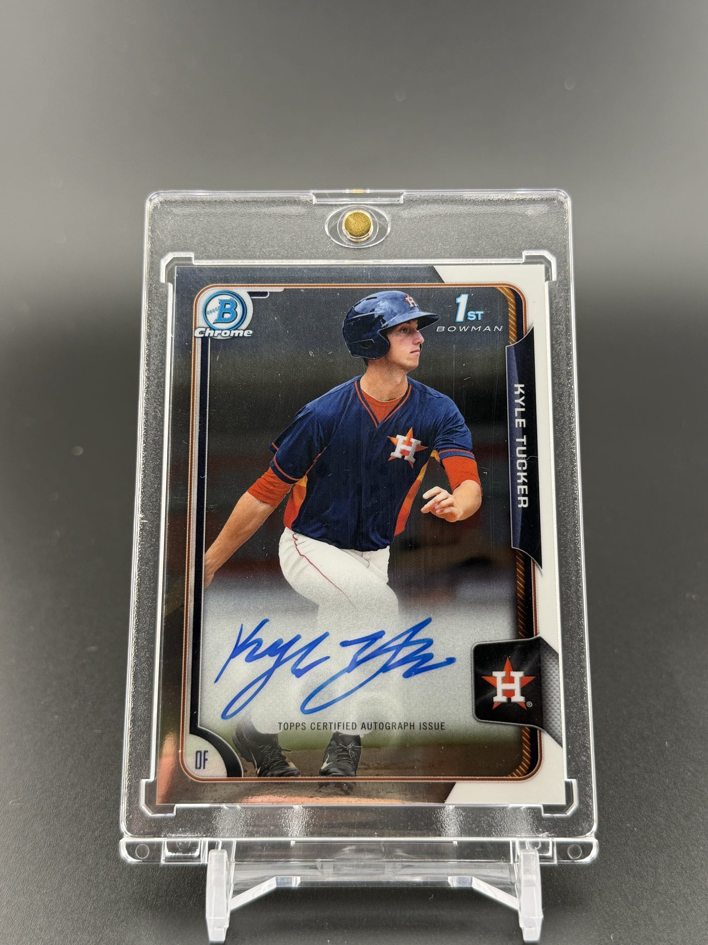 2015 Bowman Draft #BCA-KT Kyle Tucker Chrome Draft Pick Auto #1