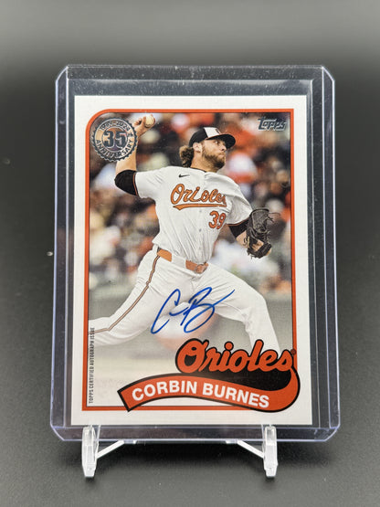 2024 Topps Update #89AU-CBU Corbin Burnes 1989 35th Anniversary Auto