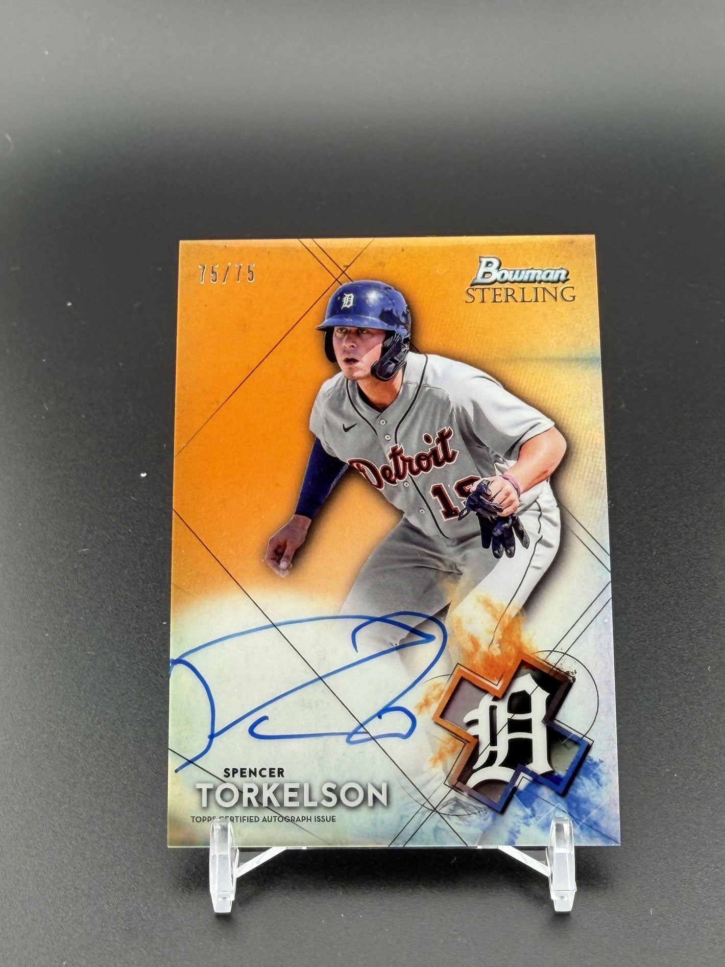 2021 Bowman Sterling Spencer Torkelson Prospect Auto Orange Refractor /75