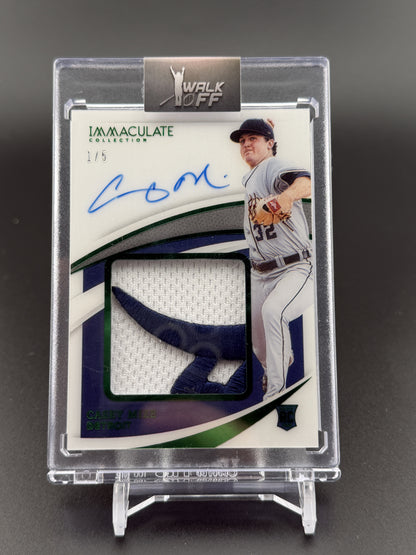 2021 Panini Immaculate #PPA-CM Casey Mize Patch Auto Green #/5