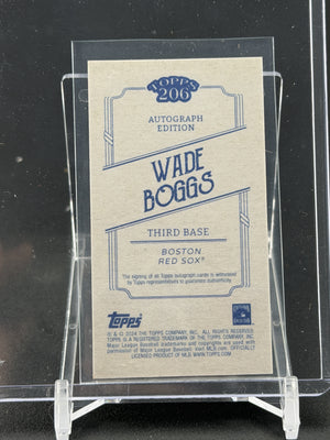 2024 Topps 206 #NNO Wade Boggs Autographs