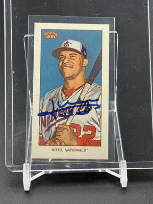 2020 Topps 206 #NNO Juan Soto JSA Certified Auto