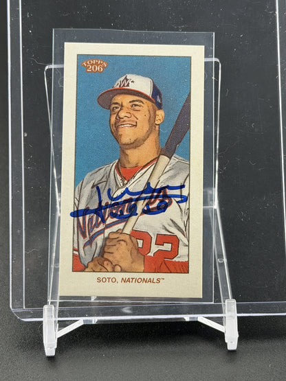 2020 Topps 206 #NNO Juan Soto JSA Certified Auto