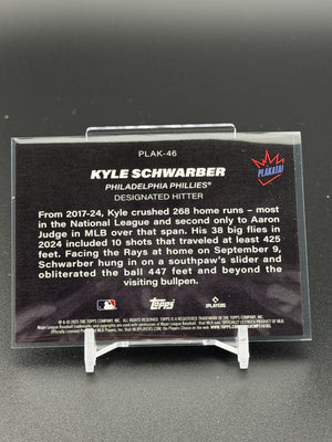 2025 Topps #PLAK-46 Kyle Schwarber Plakata