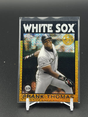 2021 Topps Frank Thomas Silver Pack 1986 35th Anniversary Chrome Gold /50