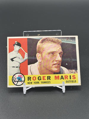 1960 Topps #377 Roger Maris White Back