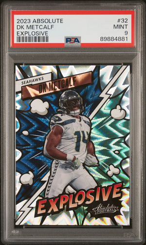 2023 Panini Absolute #32 DK Metcalf Explosive PSA 9