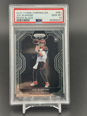 2020 Panini Chronicles #PB-1 Joe Burrow Rookie RC Prizm Black PSA 10