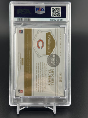 2017 Flawless Signature Gloves #SGMT Mitchell Trubisky White Box 1/1 PSA 9