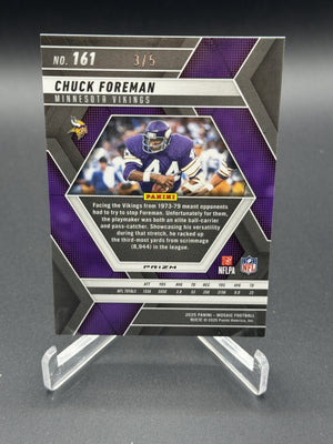 2025 Panini Mosaic #161 Chuck Foreman Gold Glitter #/5