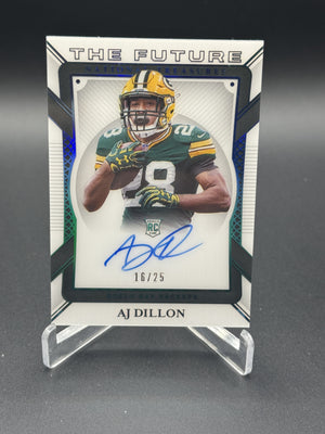 2020 Panini National Treasures #TF-AD AJ Dillon The Future #/25