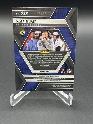 2025 Panini Mosaic #238 Sean McVay Mosaic Green Spectris #/13