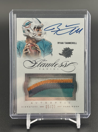 2014 Panini Flawless #87 Ryan Tannehill Patches Autographs #/25