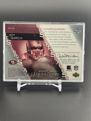 2003 Upper Deck Sweet Spot #SS-JG Jeff Garcia Signatures