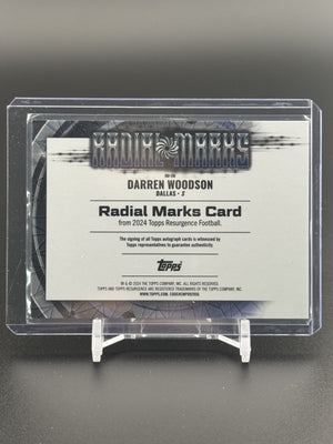 2024 Topps Resurgence #RM-DW Darren Woodson Radial Marks Auto Blue Surge /99