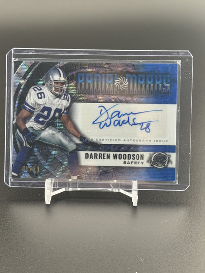 2024 Topps Resurgence #RM-DW Darren Woodson Radial Marks Auto Blue Surge /99
