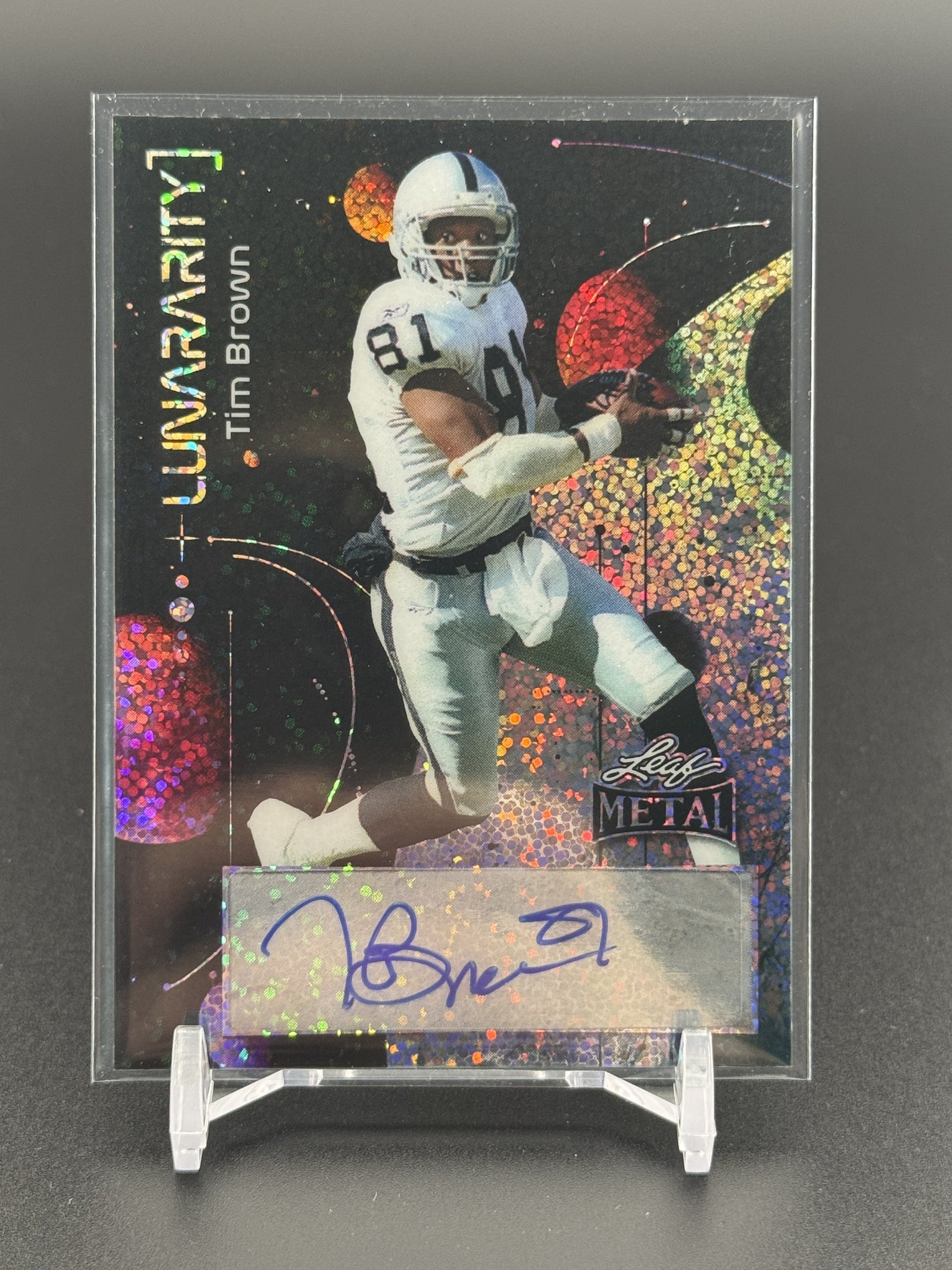2025 Leaf Metal #L-TB1 Tim Brown Lunararity Sparkles Silver #/10