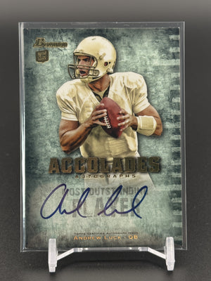 2012 Bowman #BACA-AL Andrew Luck Rookie Accolades Autographs