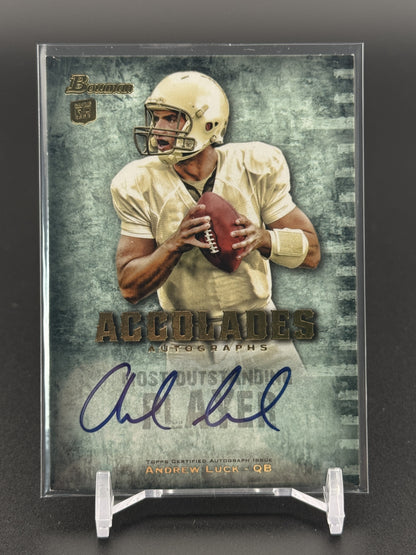 2012 Bowman #BACA-AL Andrew Luck Rookie Accolades Autographs