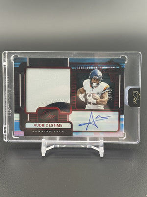 2024 Panini One #88 Audric Estime Rookie Auto Red #/49