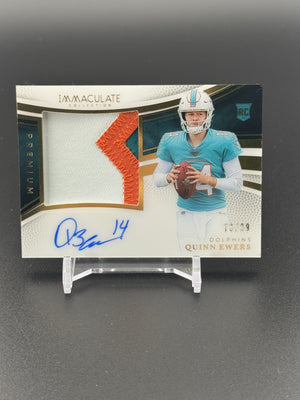 2025 Immaculate #PPRA-QES Quinn Ewers Premium Patch Rookie Auto /99 PC