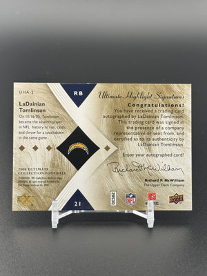 2008 Upper Deck Ultimate Collection LaDainian Tomlinson Highlight Auto /15