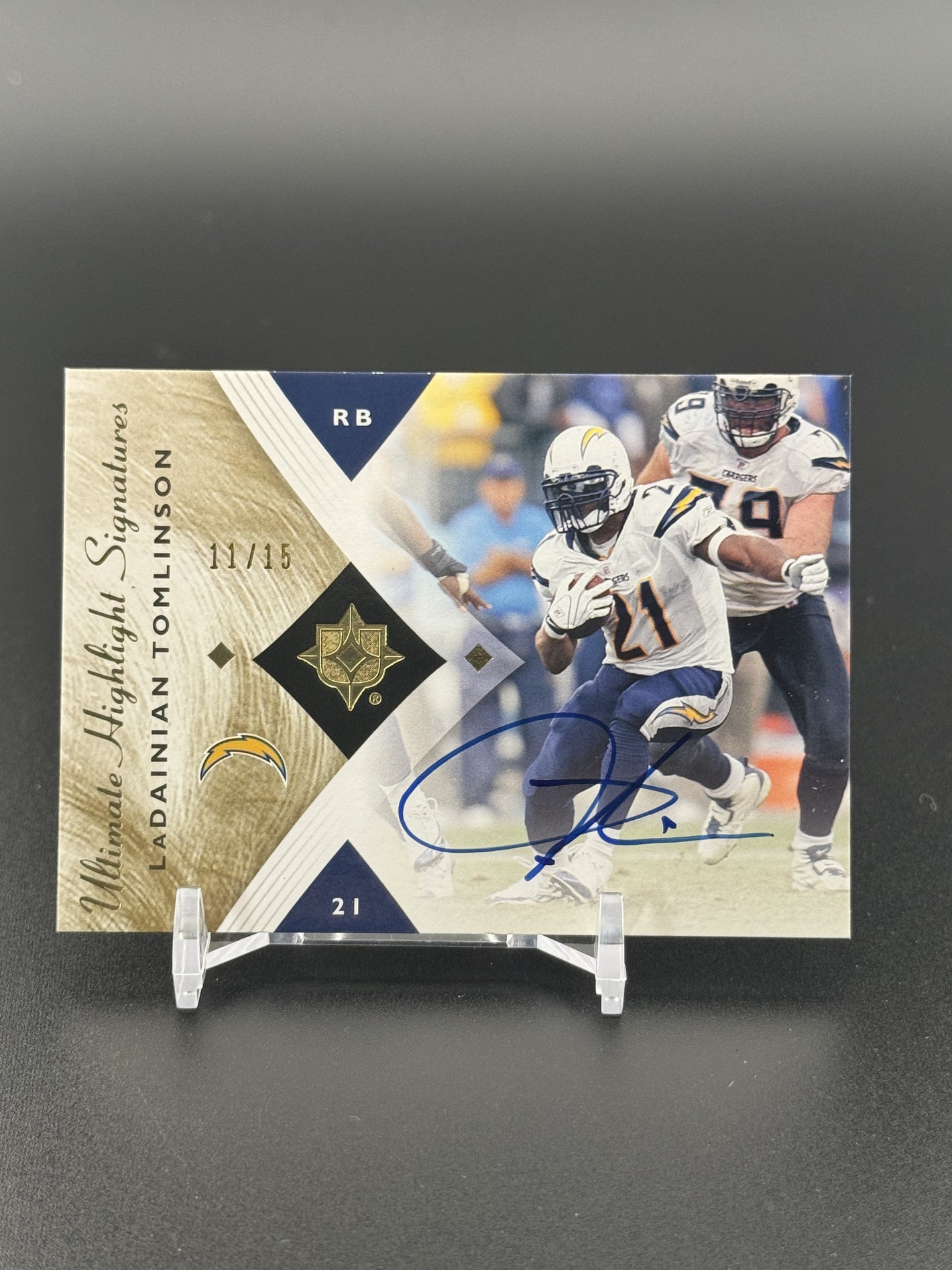 2008 Upper Deck Ultimate Collection LaDainian Tomlinson Highlight Auto /15