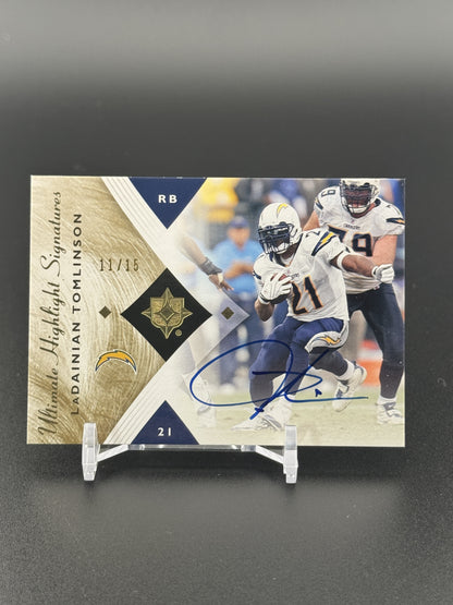 2008 Upper Deck Ultimate Collection LaDainian Tomlinson Highlight Auto /15