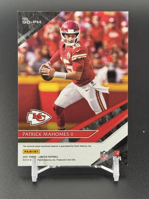 2021 Panini Limited Patrick Mahomes II Game Day Swatches Silver Spotlight /75