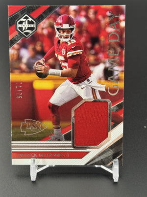 2021 Panini Limited Patrick Mahomes II Game Day Swatches Silver Spotlight /75