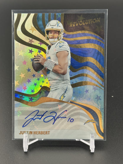 2025 Panini Revolution #RSA-JHT Justin Herbert Revolution Signatures Astro