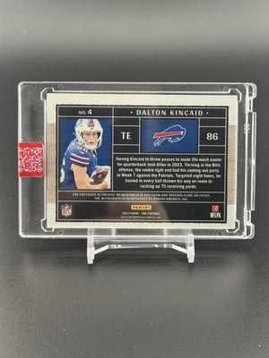 2023 Panini One #4 Dalton Kincaid Rookie Patch Auto Red #/25