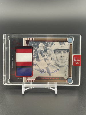 2023 Panini One #4 Dalton Kincaid Rookie Patch Auto Red #/25