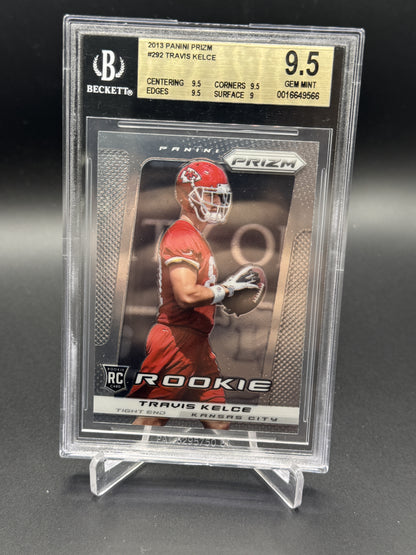 2013 Panini Prizm #292 Travis Kelce Rookie RC BGS 9.5