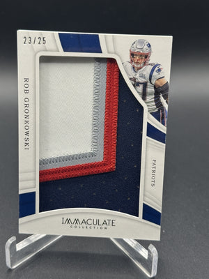 2019 Panini Immaculate Collection #IL-33 Rob Gronkowski Immaculate Numbers #/25