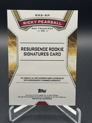 2024 Topps Resurgence Ricky Pearsall Rookie Auto Lime Green Power Surge #/15