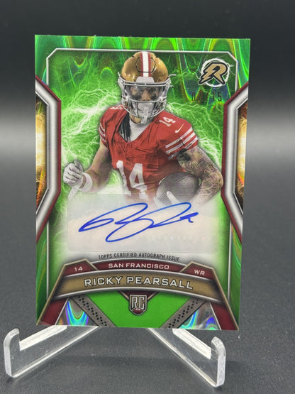 2024 Topps Resurgence Ricky Pearsall Rookie Auto Lime Green Power Surge #/15