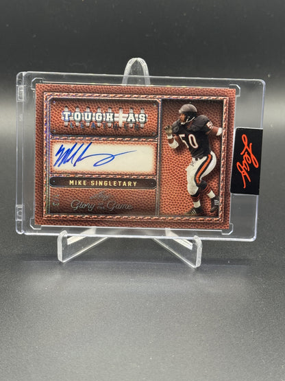 2025 Leaf Glory of the Game Tough as Leather Holo Mike Singletary Auto /3