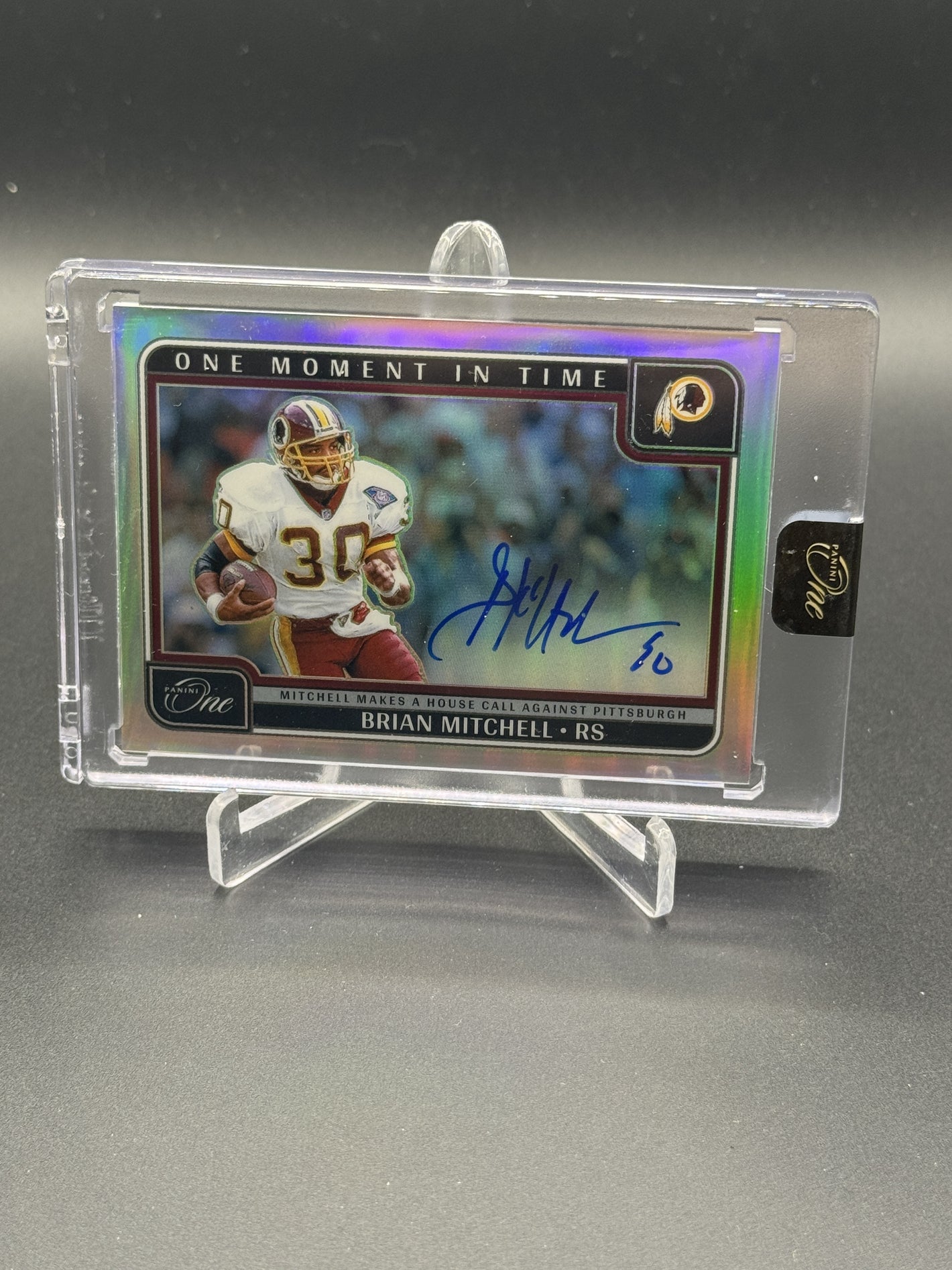 2024 Panini One #399 Brian Mitchell Moment In Time Auto /99